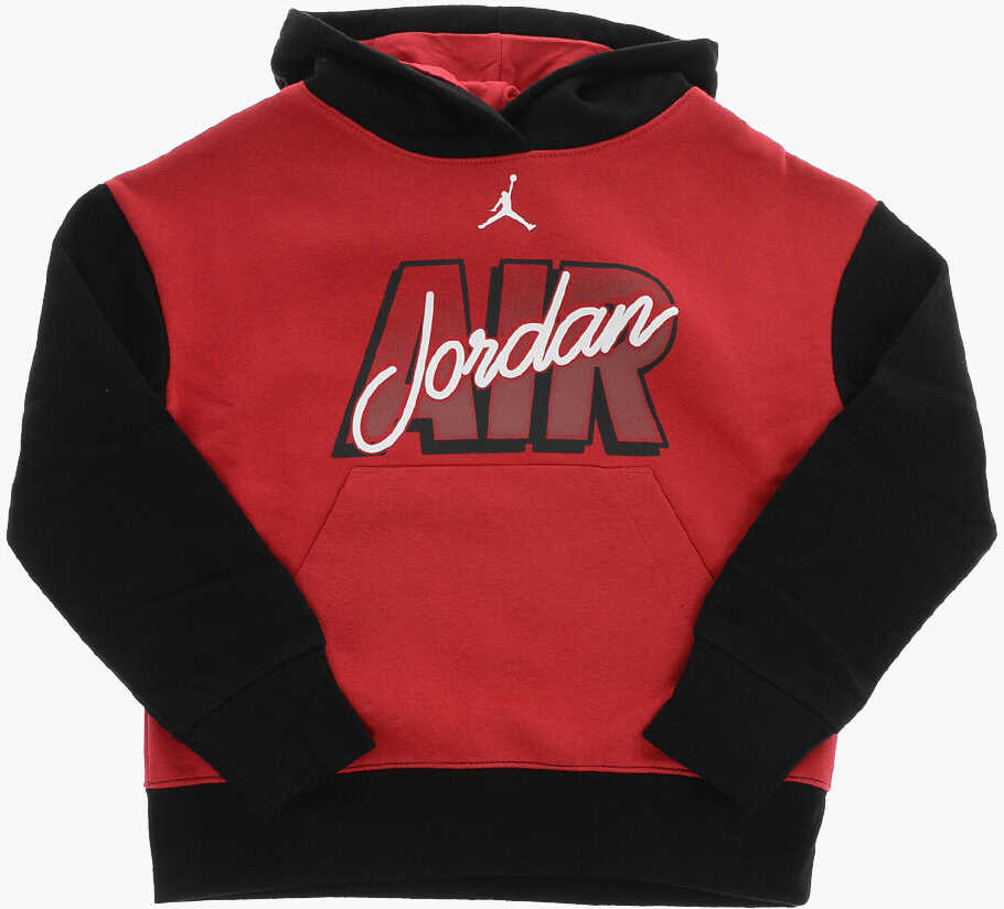 Nike Air Jordan Fleeced Cotton Hoodie Red