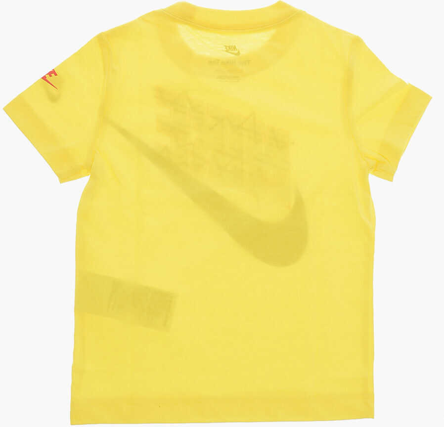 Tricouri Nike Logo Printed Crew-Neck T-Shirt Yellow Baieti (BM 9781139) 3