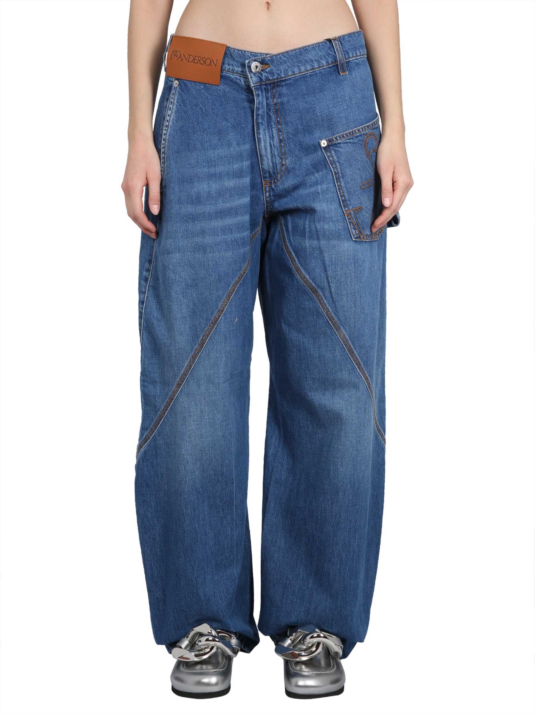 JW Anderson Twisted Workwear Jeans BLUE