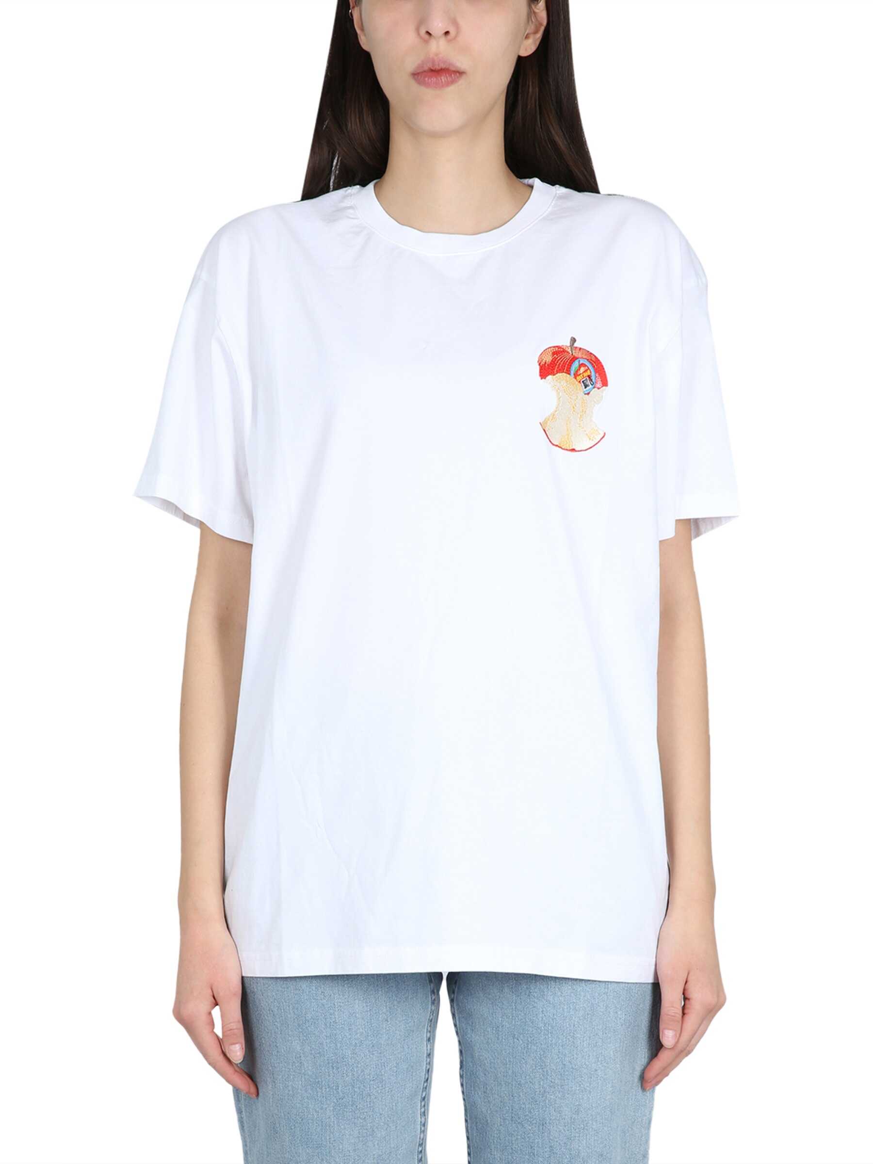 JW Anderson Apple Logo T-Shirt WHITE