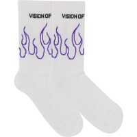 Sosete Sock With Flames Embroidery Barbati