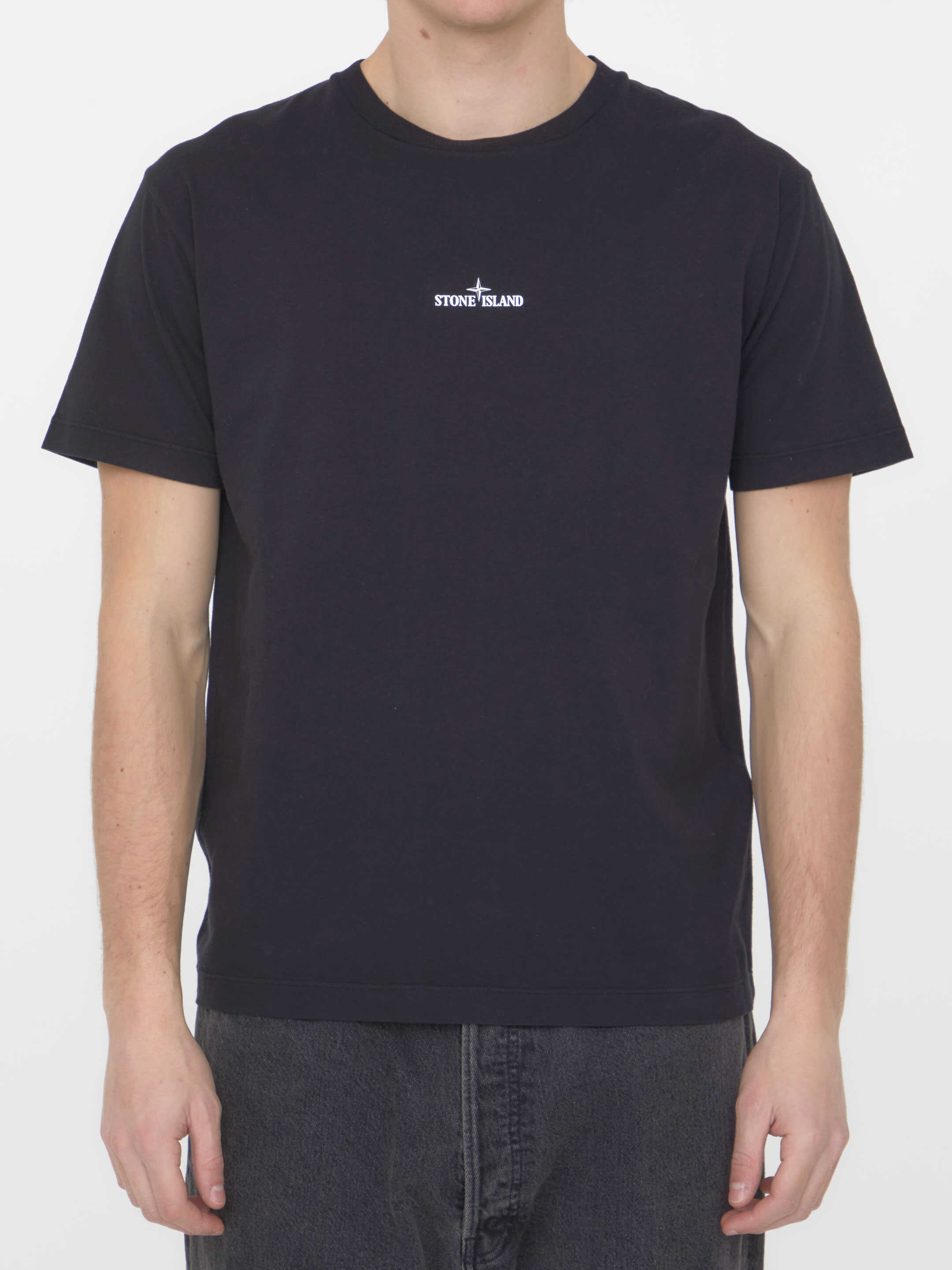 Stone Island Cotton T-Shirt Black