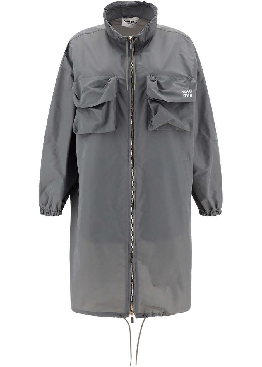 Miu Miu Rain Coat PIOMBO