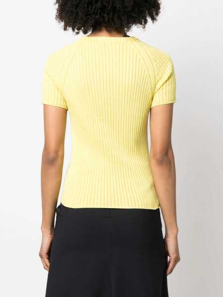 Pulovere casual CORMIO Jersey With Embroidery YELLOW Femei (BM 9785657) 4