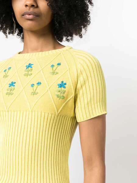 Pulovere casual CORMIO Jersey With Embroidery YELLOW Femei (BM 9785657) 5