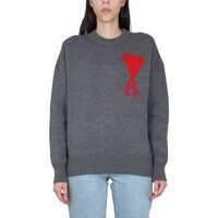 Pulovere casual Jersey With Logo Embroidery Femei