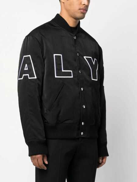 Bomber jacket Alyx Logo Varsity Bomber Jacket BLACK Barbati (BM 9786710) 3