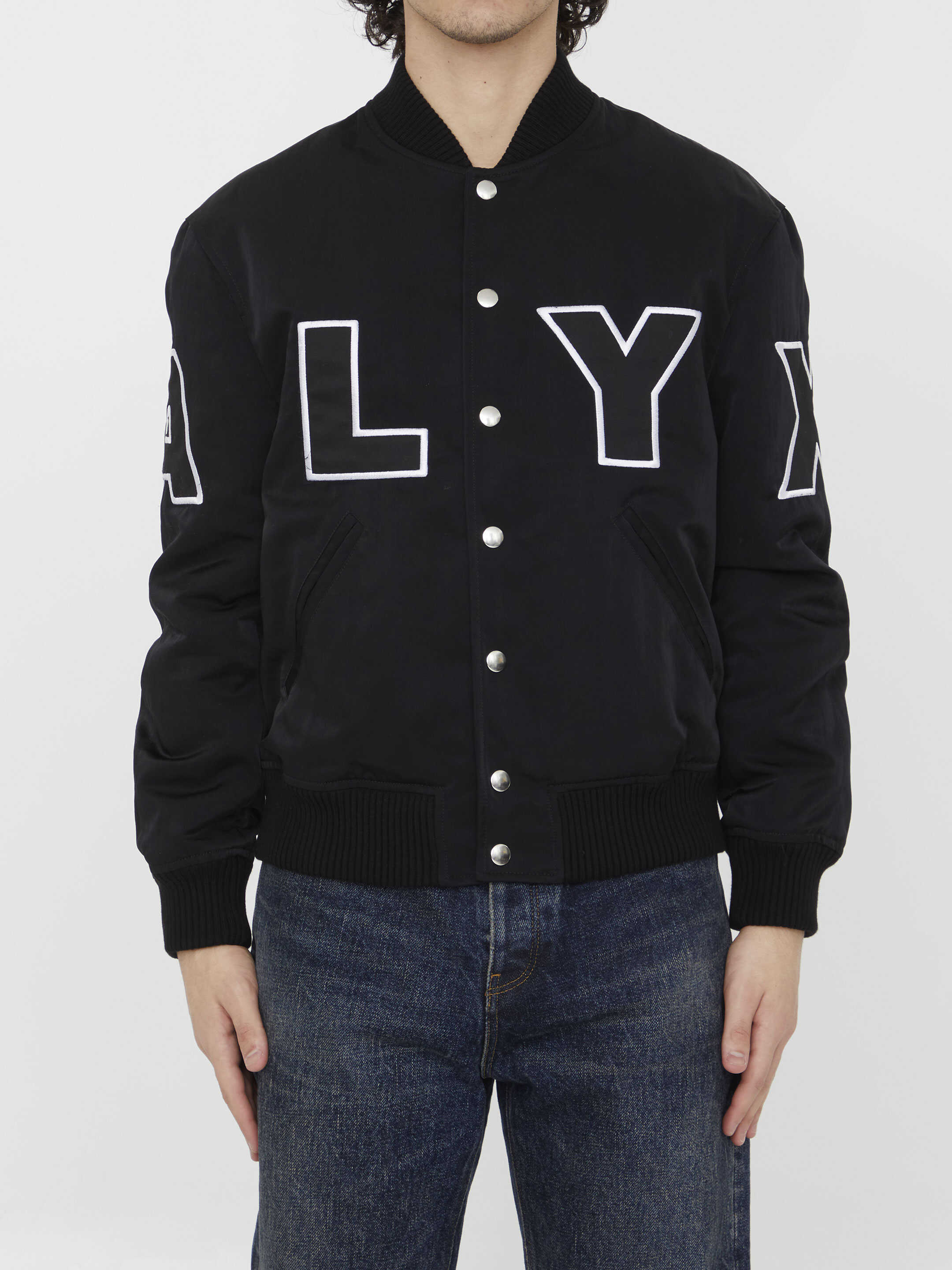 Alyx Logo Varsity Jacket BLACK