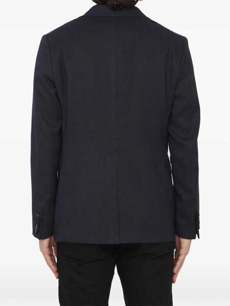 Jachete Tonello Linen And Viscose Jacket BLUE Barbati (BM 9786746) 4