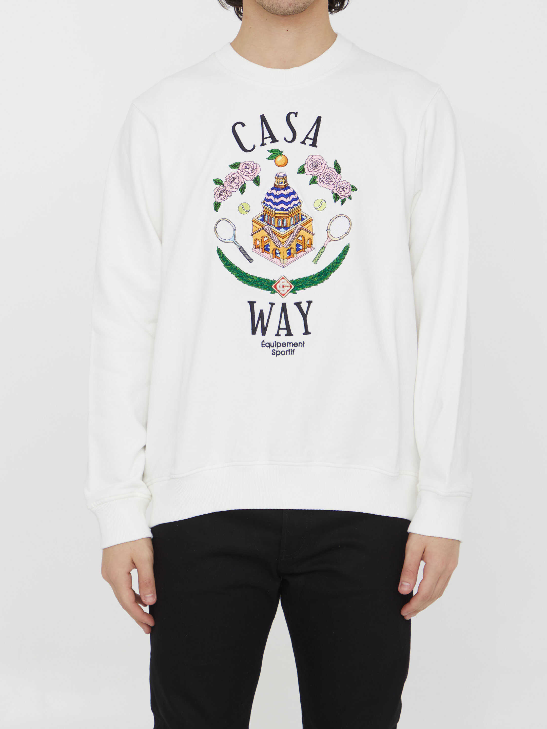 Casablanca Casa Way Sweatshirt WHITE