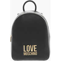 Rucsacuri Love Faux Leather Backpack With Golden Embossed Maxi Logo Fr Femei