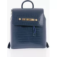 Rucsacuri Love Crocodile Effect Faux Leather Backpack Femei