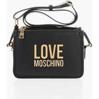 Genti tip postas Love Faux Leather Crossbody Bag With Golden Logo Femei