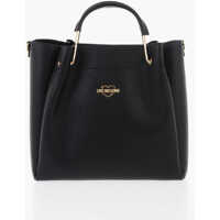 Genti de mana Love Faux Leather Tote Bag With Golden Logo Femei