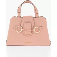 Genti de mana Love Textured Faux Leather Tote Bag With Maxi Golden Heart C Femei