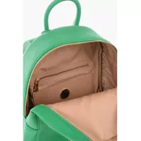 Rucsacuri Moschino Dama - Rucsacuri Moschino Love Embossed Golden Maxi Logo Textured Faux Leather Backpac Green Femei (BM 9787349) - B-mall.ro