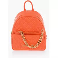 Rucsacuri Love Quilted Faux Leather Backpack With Matched Pouch Femei