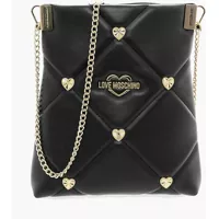 Genti tip postas Love Quilted Faux Leather Crossbody Bag With Heart-Shaped Je Femei
