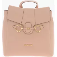 Rucsacuri Love Faux Leather Backpack With Heart-Shaped Clamps Femei