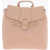 Moschino Love Faux Leather Backpack With Heart-Shaped Clamps Pink