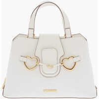 Genti de mana Love Textured Faux Leather Tote Bag With Maxi Golden Heart C Femei