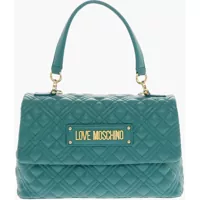 Genti de mana Love Faux Leather Quilted Bag With Magnetic Closure Femei