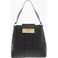 Genti tip postas Love Quilted Faux Leather Shoulder Bag With Turn Lock Closur Femei