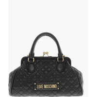 Genti de mana Love Quilted Faux Leather Bowler Bag Femei