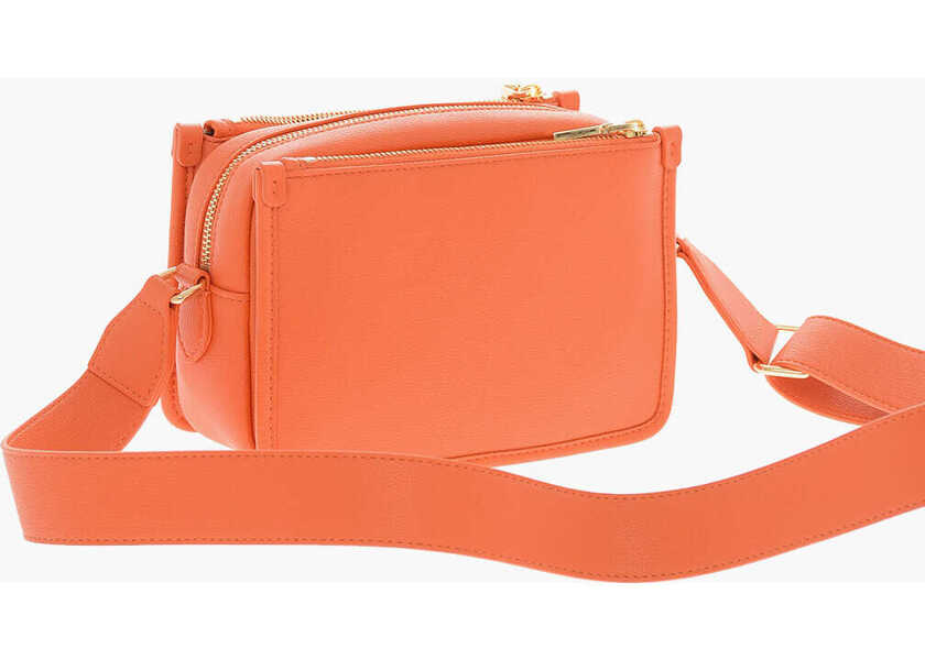 Genti tip postas Moschino Love Faux Leather Camera Bag With Golden Logo Plaque Orange Femei (BM 9789092) 2