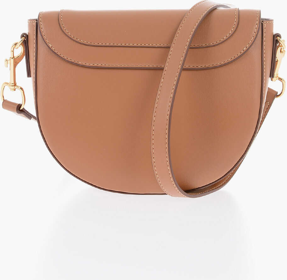 Genti tip postas Moschino Love Faux Leather Saddle Bag With Removable Shoulder Strap Brown Femei (BM 9789596) 2
