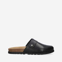 Slapi Men's flip flops A. P. C. Mules Danny PXAWV-H51068 BLACK Barbati