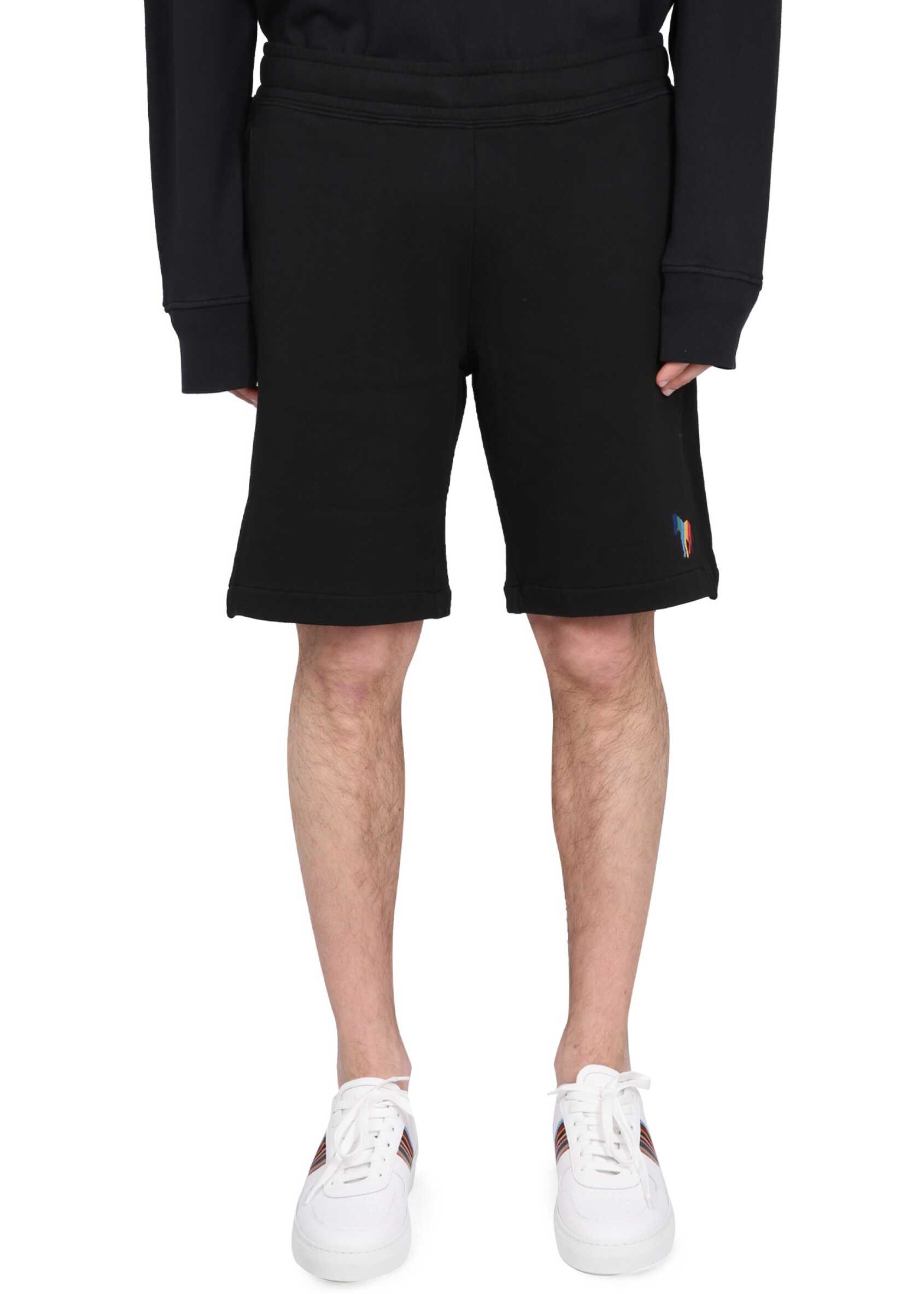 PS by Paul Smith Cotton Fleece Bermuda Shorts BLACK
