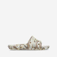 Papuci Crocs Flaps Crocs Classic Marbled Slide 206879 BONE / MULTI