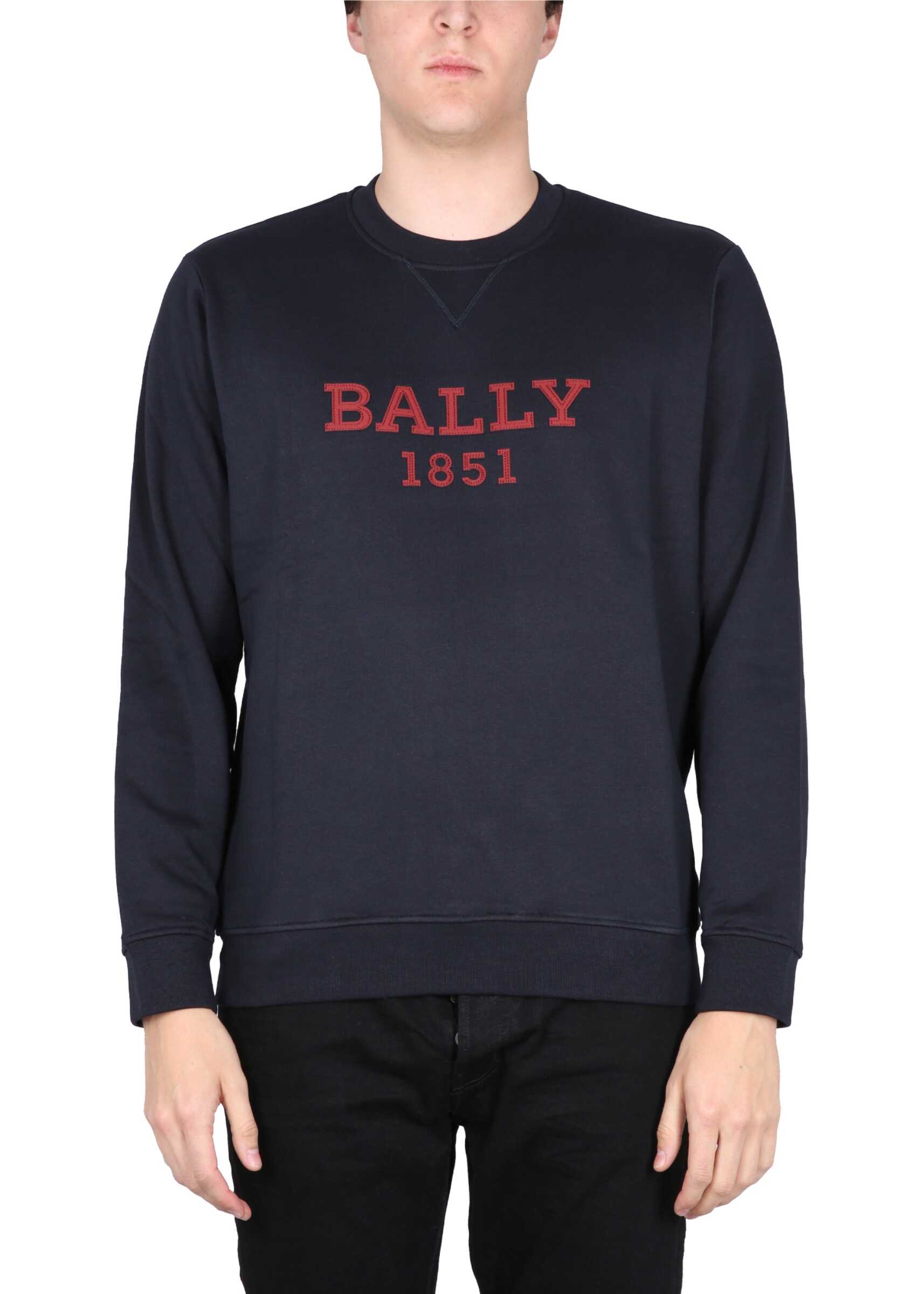 Bally Crewneck Sweatshirt With Logo RED