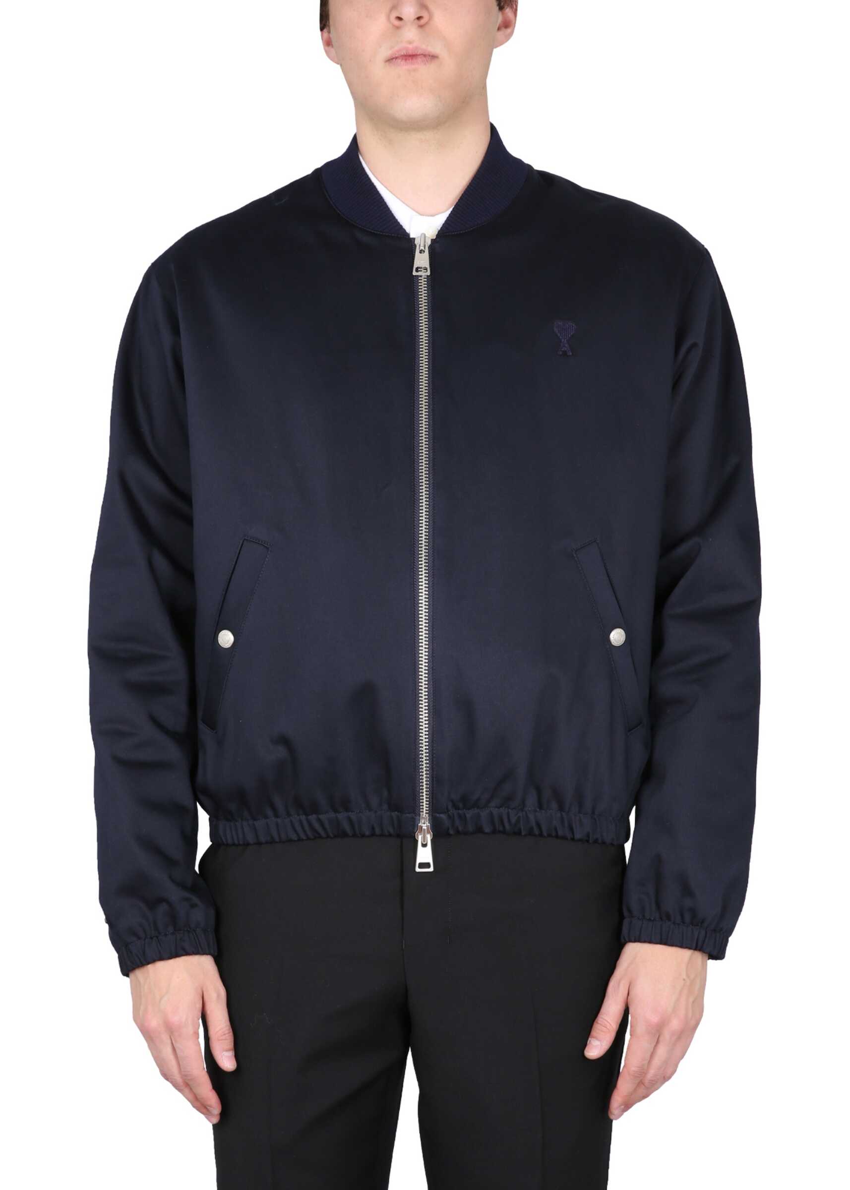 AMI Paris Bomber Jacket BLUE