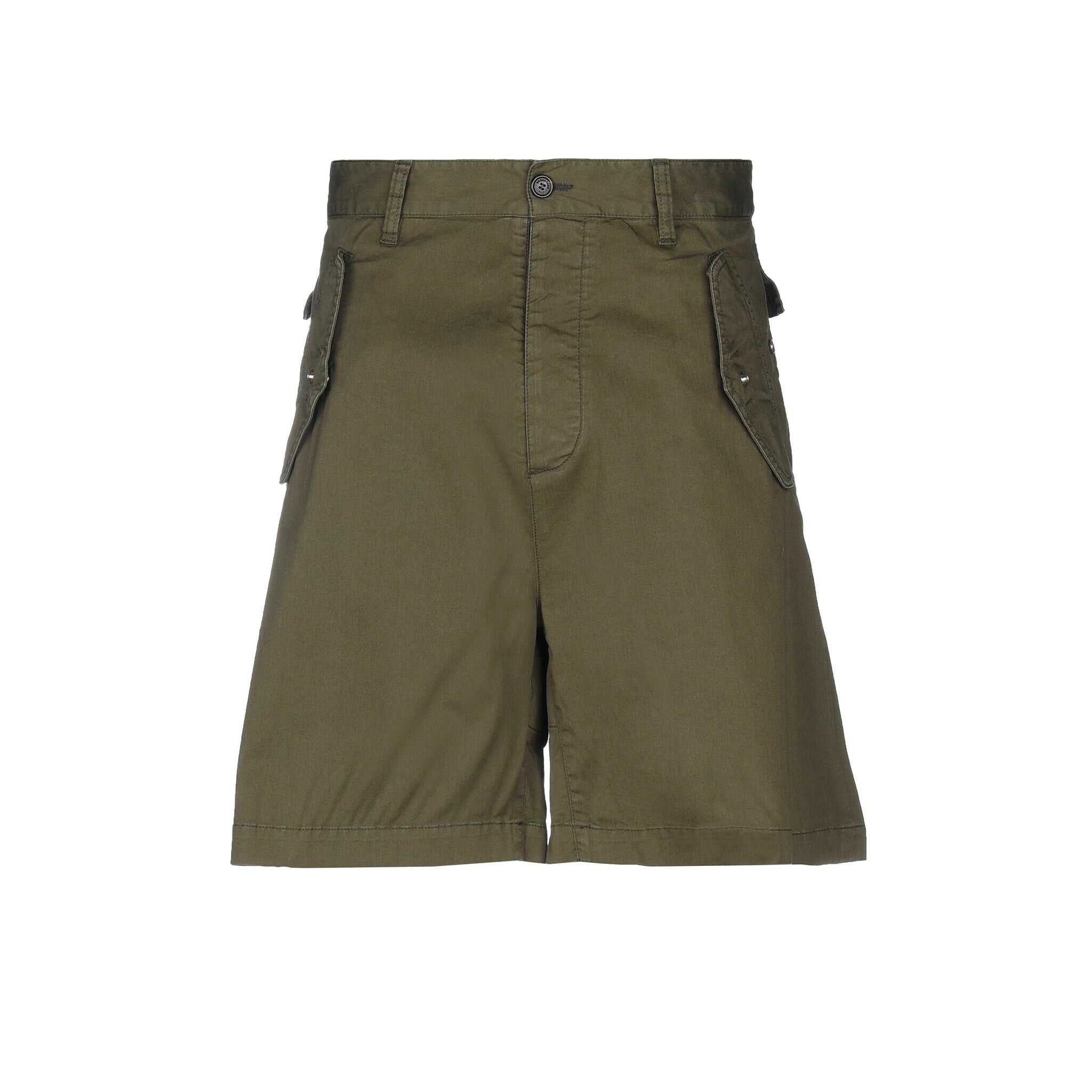 DSQUARED2 Cotton Shorts Green