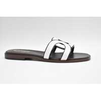 Sandale fara toc Flat Shoes White Femei
