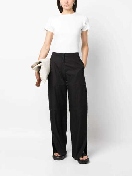 Pantaloni casual Jil Sander Cotton Cargo Pants BLACK Femei (BM 9808274) 2