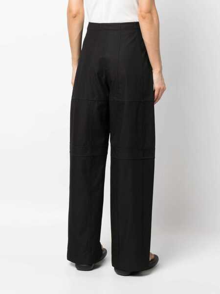 Pantaloni casual Jil Sander Cotton Cargo Pants BLACK Femei (BM 9808274) 4