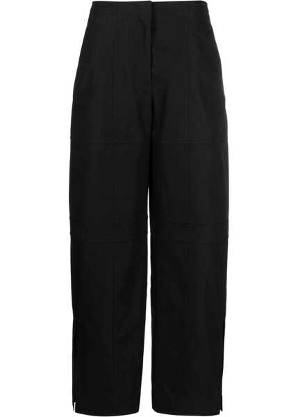 Pantaloni casual Jil Sander Cotton Cargo Pants BLACK Femei (BM 9808274) 1