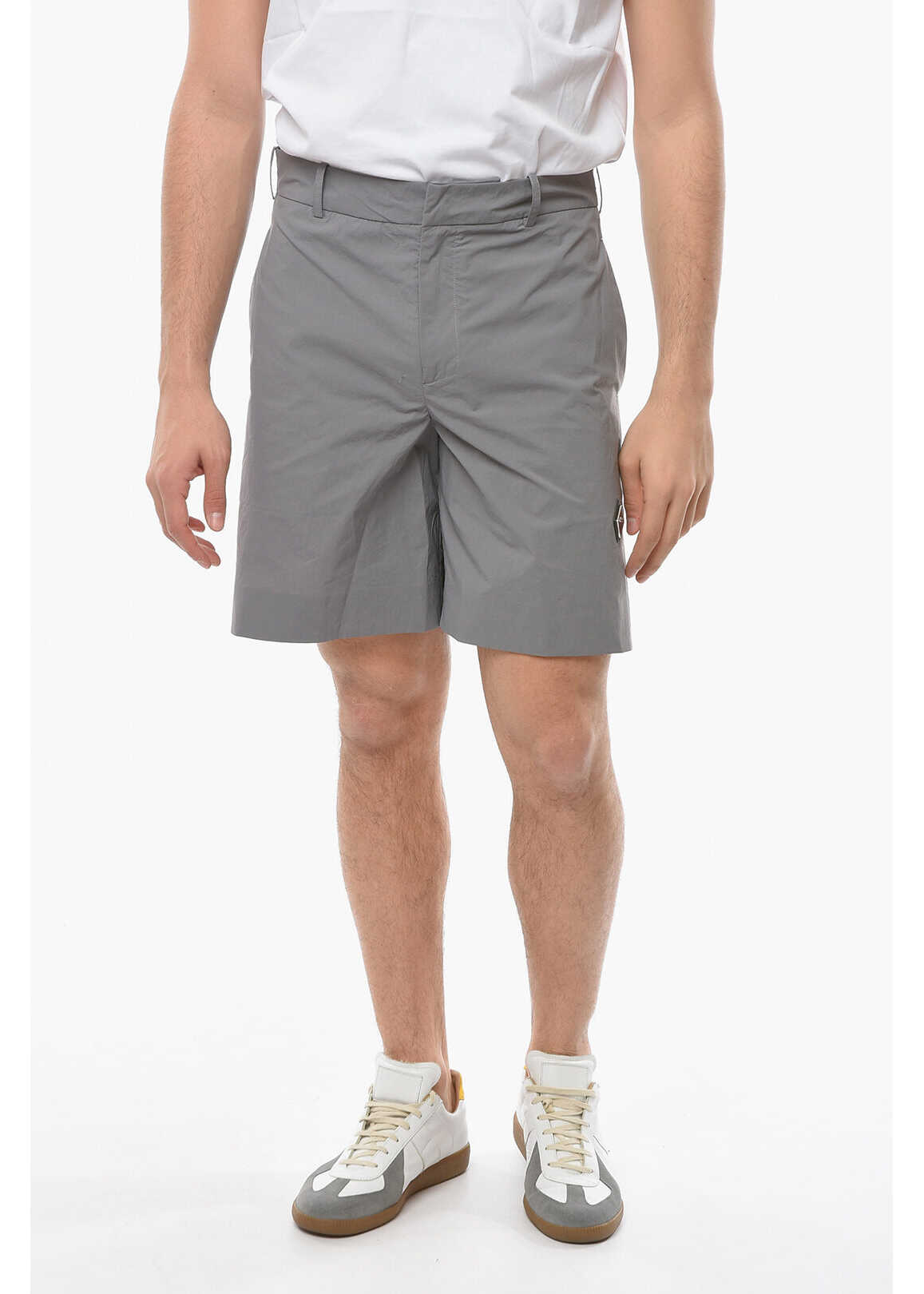 A-COLD-WALL* Samuel Ross Belt Loops Stretch Nylon Shorts Gray