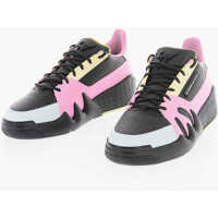 Sneakers Multicolor Leather Talon Lace-Up Sneakers Femei