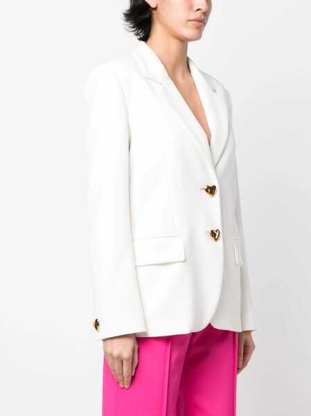 Sacouri office Moschino Single-Breasted Jacket WHITE Femei (BM 9810662) 3