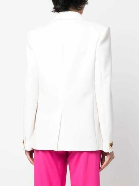 Sacouri office Moschino Single-Breasted Jacket WHITE Femei (BM 9810662) 4