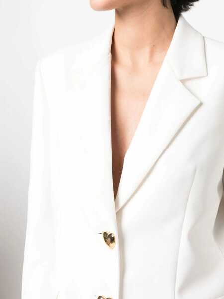 Sacouri office Moschino Single-Breasted Jacket WHITE Femei (BM 9810662) 5