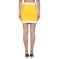 Fuste Moschino Dama - Fuste casual Moschino Heart Buttons Crepe Miniskirt YELLOW Femei (BM 9810719) - B-mall.ro
