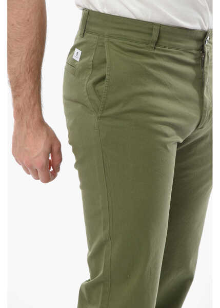 Pantaloni casual Department Five Stretch Cotton Chino Pants Military Green Barbati (BM 9811391) 3
