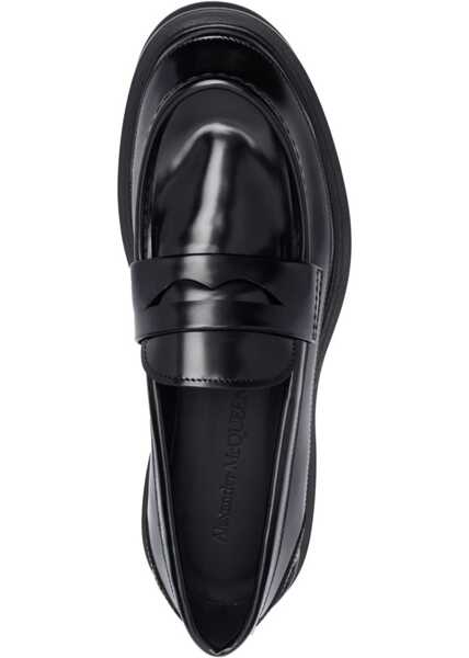 Mocasini Alexander McQueen Leather Loafer BLACK Barbati (BM 9812507) 4