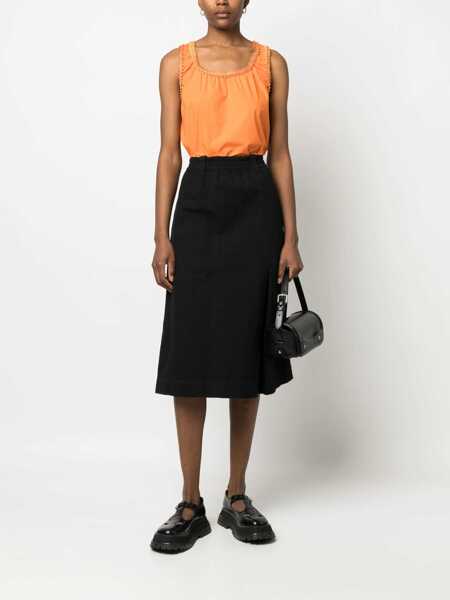 Maiouri LOVE Moschino Cotton Tops. ORANGE Femei (BM 9812525) 2