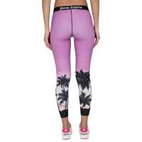 Pantaloni casual Dama - Pantaloni casual Palm Angels Palm Sunset Print Leggings PURPLE Femei (BM 9812546) - B-mall.ro